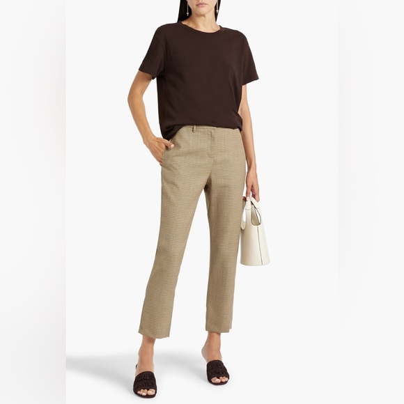 Nili Lotan Pants - NILI LOTAN Tel Aviv Houndstooth Wool Slim-Leg Pants Size 10